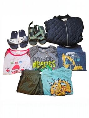 Boys 8 Winter Spring Fall Mystery Lot Box Bundle Shirts Pants Shoes Jacket